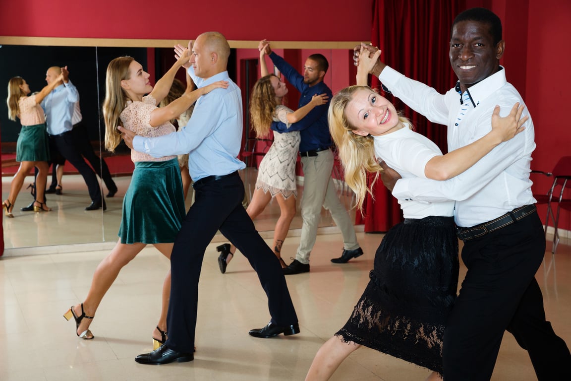 Couples enjoying foxtrot